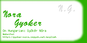 nora gyoker business card